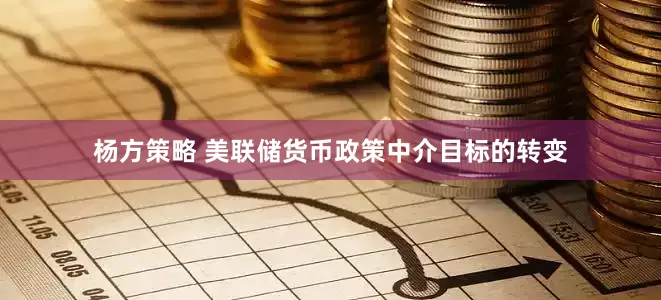 杨方策略 美联储货币政策中介目标的转变
