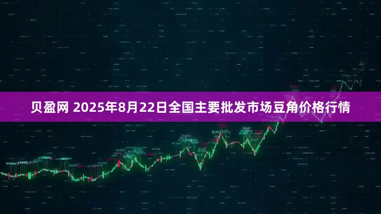 贝盈网 2025年8月22日全国主要批发市场豆角价格行情
